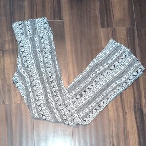 Boho Chic Black and White Patterned Pants